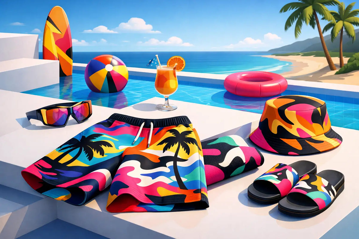 How to Style Graphic Beachwear Without Playing It Safe